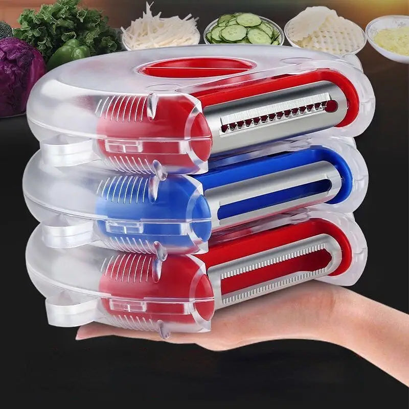 3-in-1 Stainless Steel Peeler and Vegetable Cutter