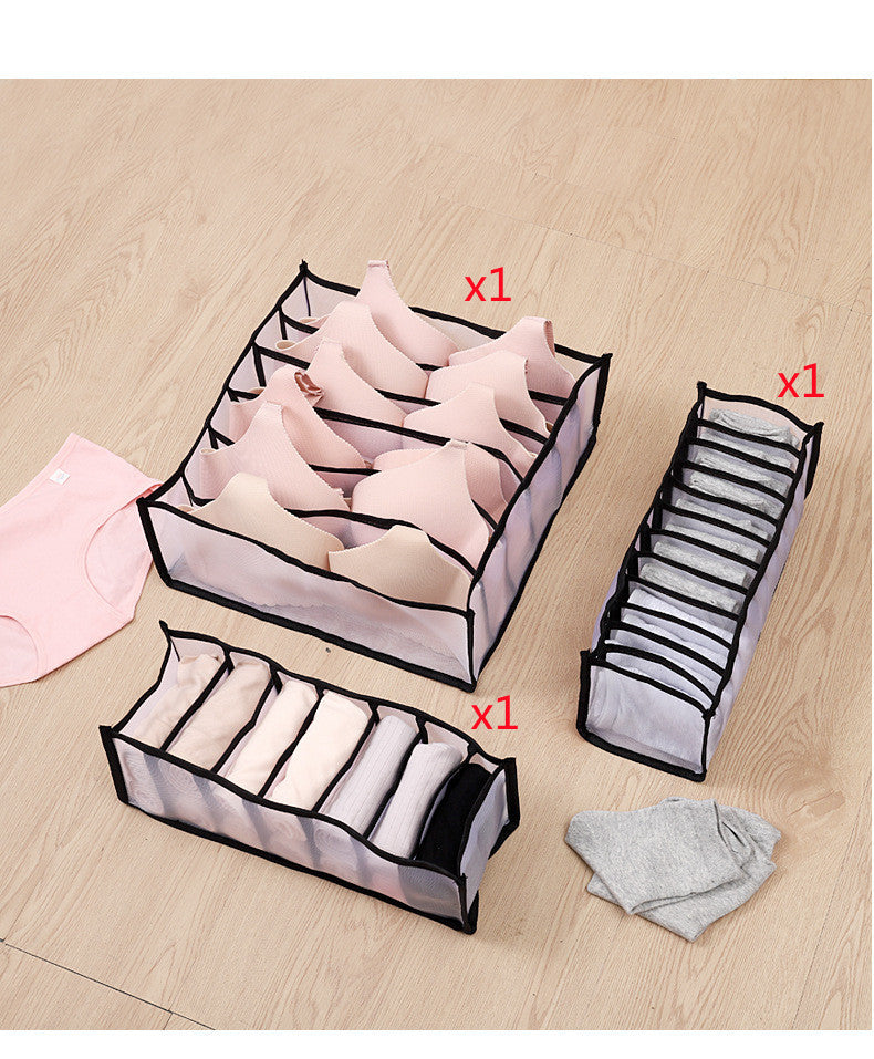 Non‑Woven Underwear Storage Box – Foldable Drawer Organizer for Bras, Socks & Underwear
