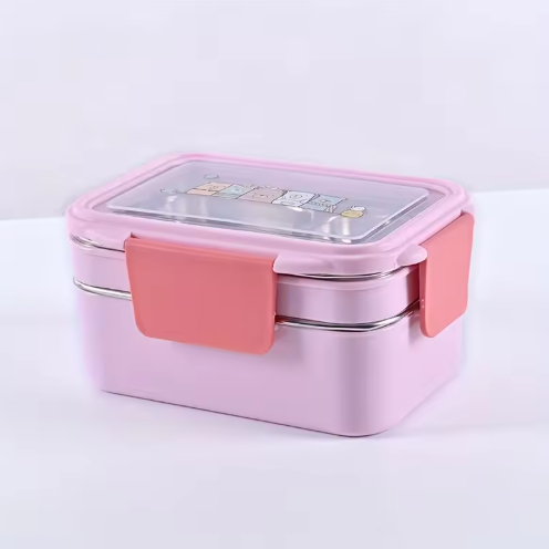 Stainless Steel Double-Layer Lunch Box