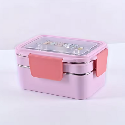 Stainless Steel Double-Layer Lunch Box