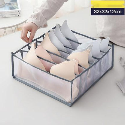 Non‑Woven Underwear Storage Box – Foldable Drawer Organizer for Bras, Socks & Underwear