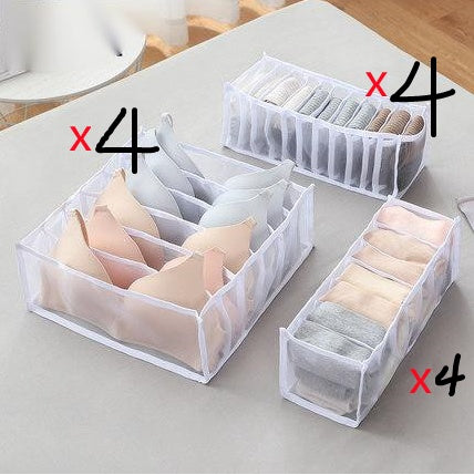 Non‑Woven Underwear Storage Box – Foldable Drawer Organizer for Bras, Socks & Underwear