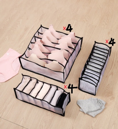 Non‑Woven Underwear Storage Box – Foldable Drawer Organizer for Bras, Socks & Underwear