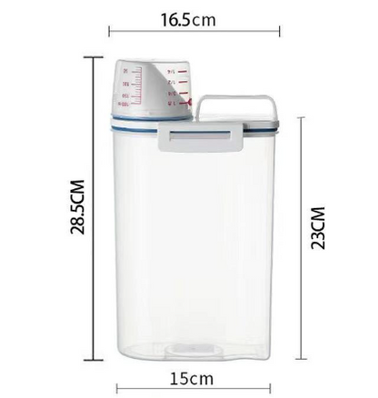 Grain Storage Container with Cup
