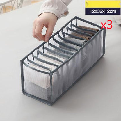 Non‑Woven Underwear Storage Box – Foldable Drawer Organizer for Bras, Socks & Underwear