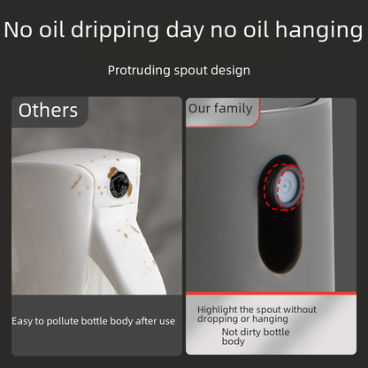 Self-Designed Glass Oil Spray Bottle for Kitchen Use