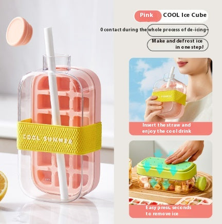 Instant Cooling Cup – Portable One-Click Ice Maker Bottle