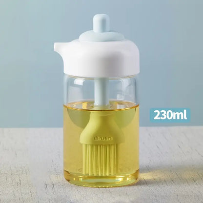 2-in-1 Oil Dispenser Bottle with Silicone Brush
