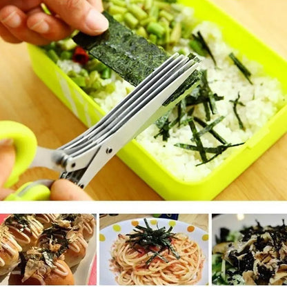 Multifunctional Stainless Steel Onion Scissors (1pc)