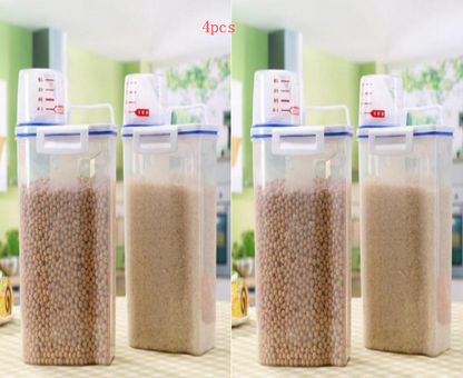 Grain Storage Container with Cup
