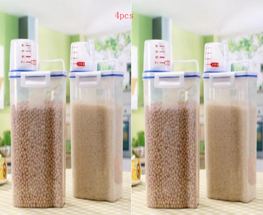 Grain Storage Container with Cup