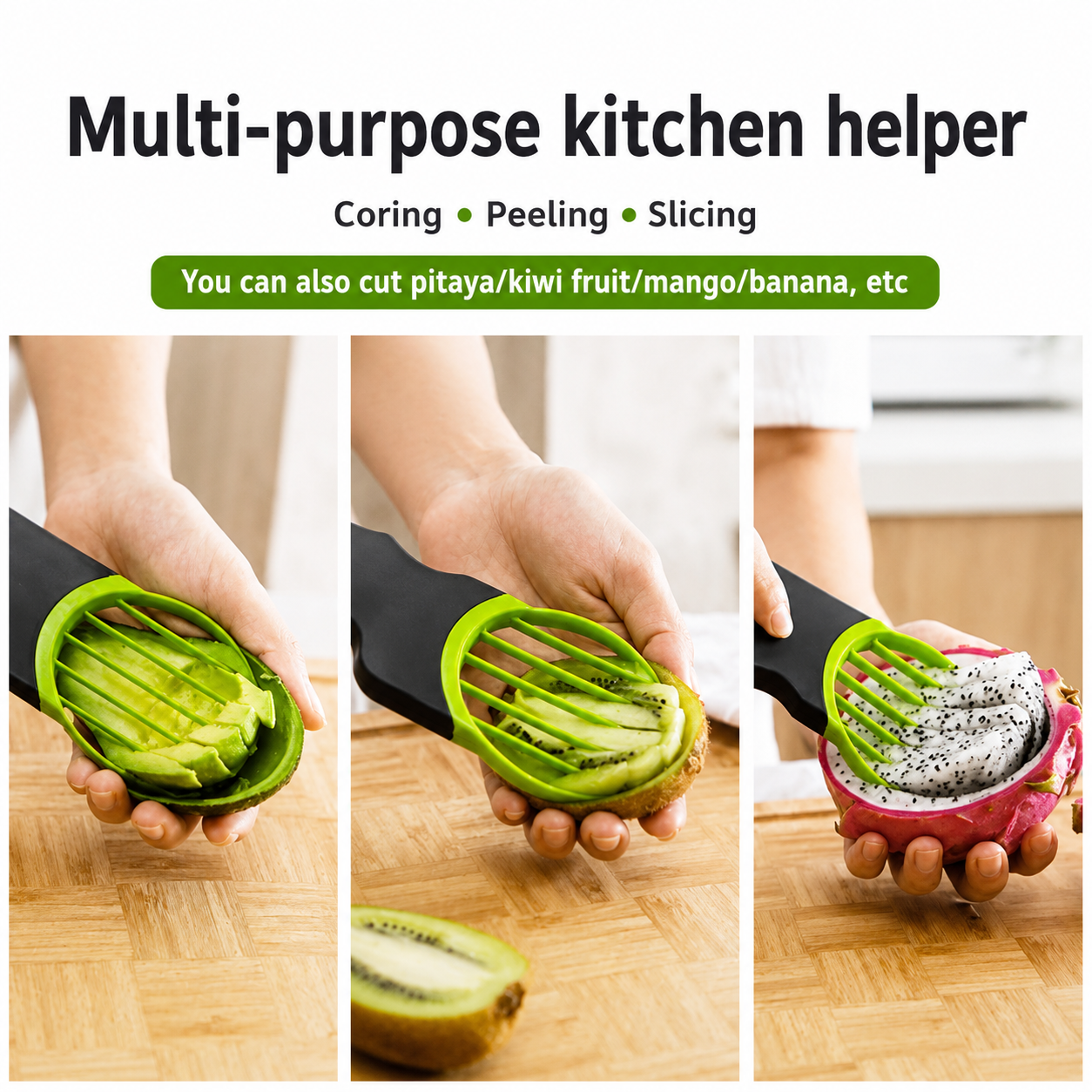 Three-in-One Multifunctional Avocado Knife