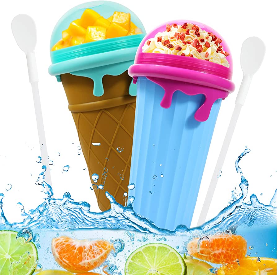 Quick-Freeze Slushy Maker Cup – 500ml Portable Ice Cream & Smoothie Cup