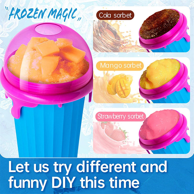 Quick-Freeze Slushy Maker Cup – 500ml Portable Ice Cream & Smoothie Cup