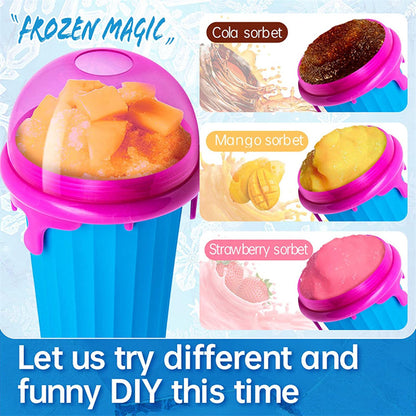 Quick-Freeze Slushy Maker Cup – 500ml Portable Ice Cream & Smoothie Cup