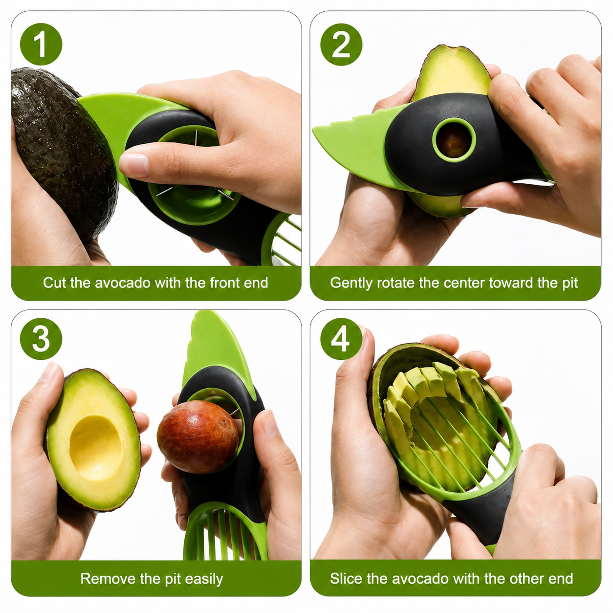 Three-in-One Multifunctional Avocado Knife