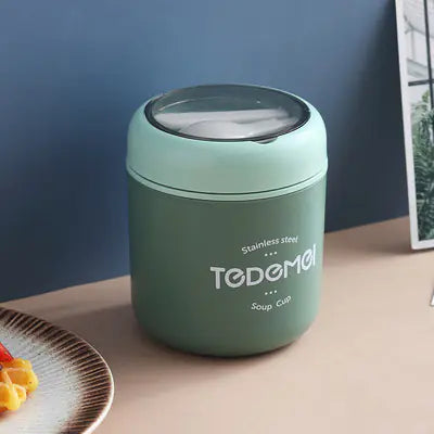 Insulated Stainless Steel Lunch Box and Drinking Cup Set