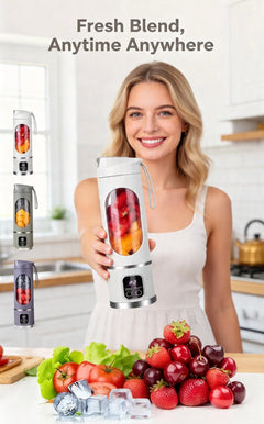 Portable Smoothie Blender Bottle