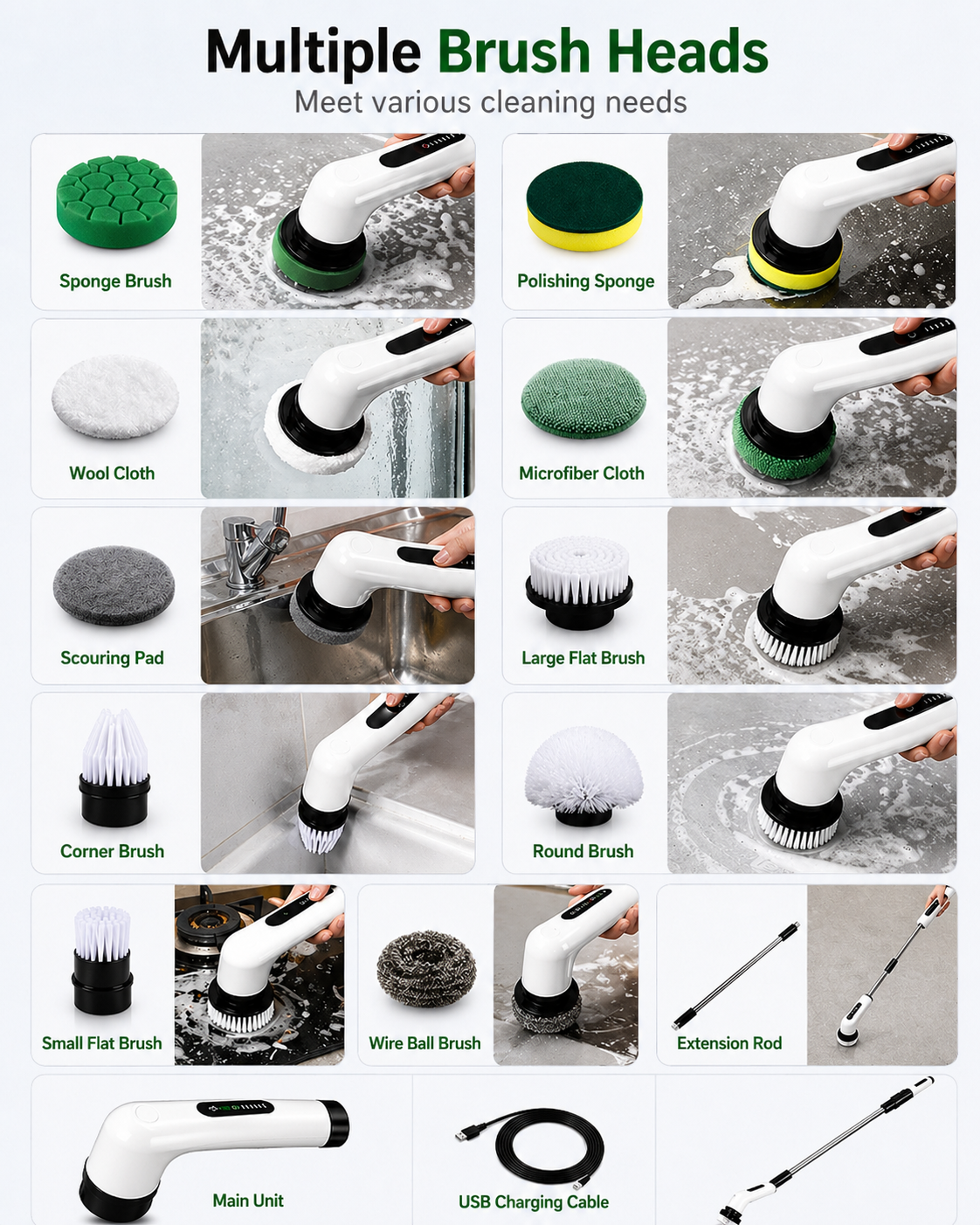 Waterproof Electric Cleaning Brush