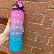 32oz Leakproof Gradient Motivational Water Bottle