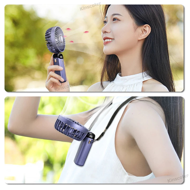USB Rechargeable Portable Neck Fan