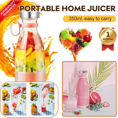 Portable USB Juice Blender – 350ml Mini Smoothie Maker