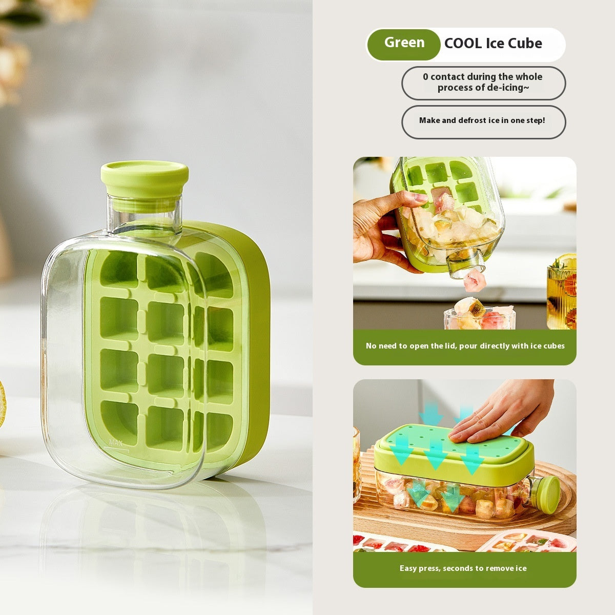 Instant Cooling Cup – Portable One-Click Ice Maker Bottle