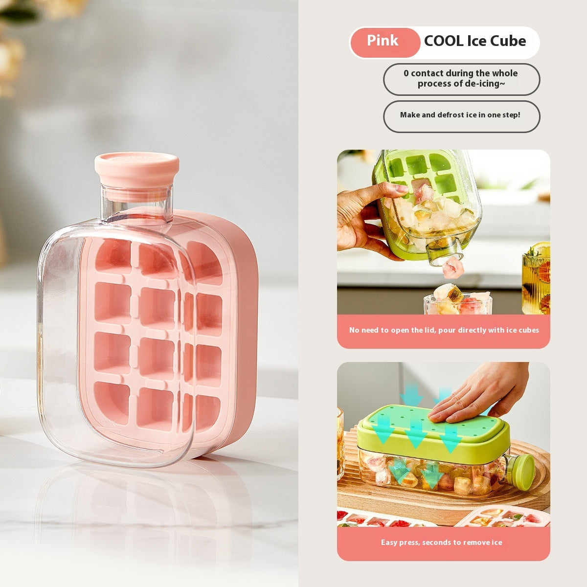 Instant Cooling Cup – Portable One-Click Ice Maker Bottle