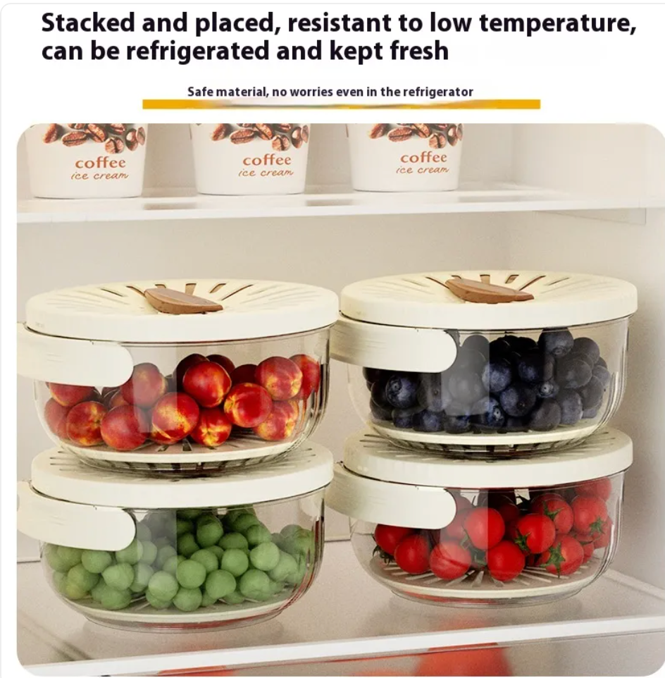 Foldable Fruit & Vegetable Washing Basket with Lid