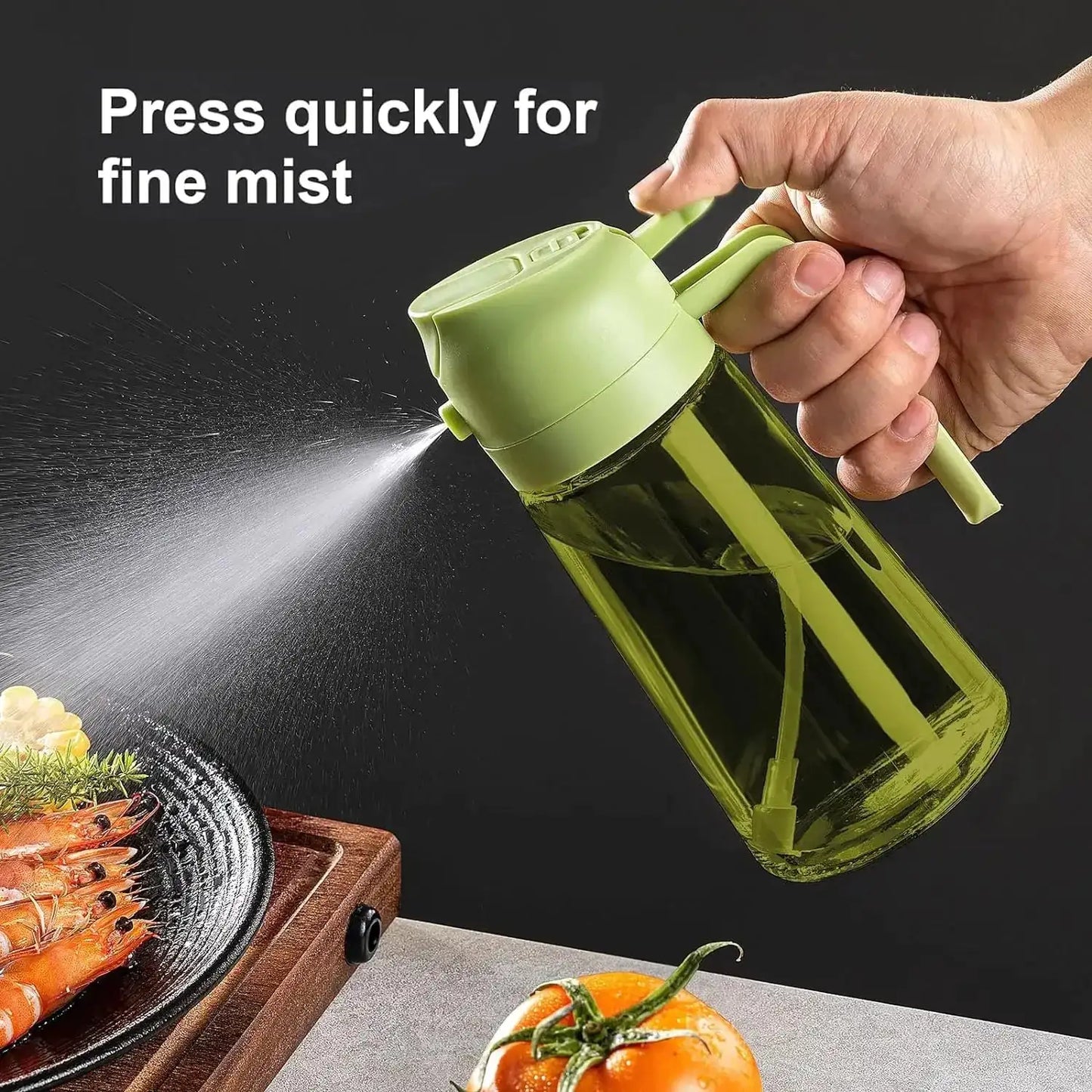 2-in-1 Cooking Oil Spray Bottle