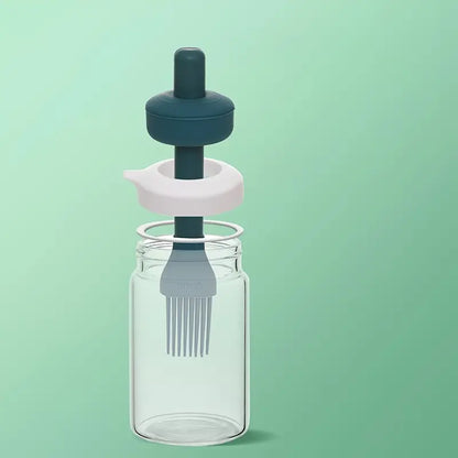 2-in-1 Oil Dispenser Bottle with Silicone Brush