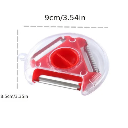 3-in-1 Stainless Steel Peeler and Vegetable Cutter