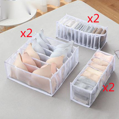 Non‑Woven Underwear Storage Box – Foldable Drawer Organizer for Bras, Socks & Underwear