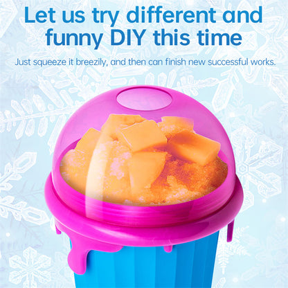 Quick-Freeze Slushy Maker Cup – 500ml Portable Ice Cream & Smoothie Cup
