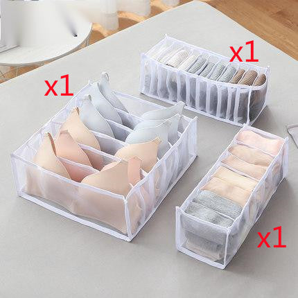Non‑Woven Underwear Storage Box – Foldable Drawer Organizer for Bras, Socks & Underwear