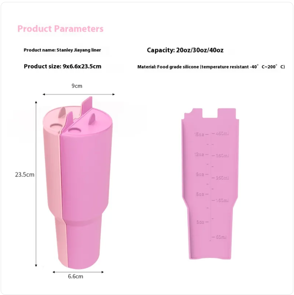 40oz Vacuum Insulated Silicone Liner Cup