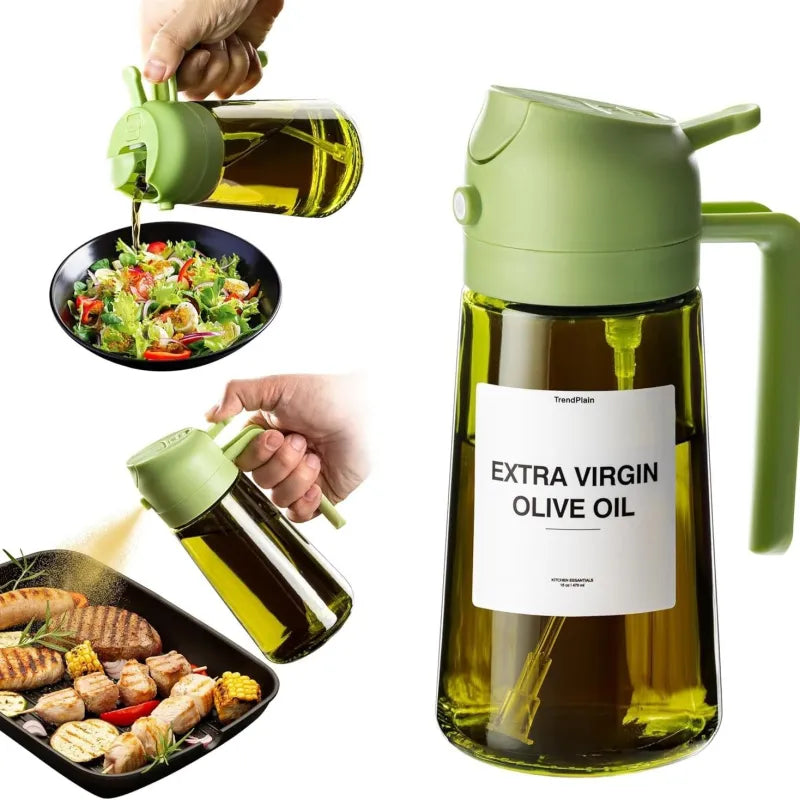 2-in-1 Cooking Oil Spray Bottle