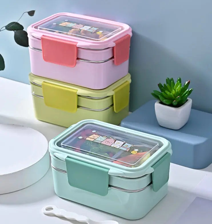 Stainless Steel Double-Layer Lunch Box