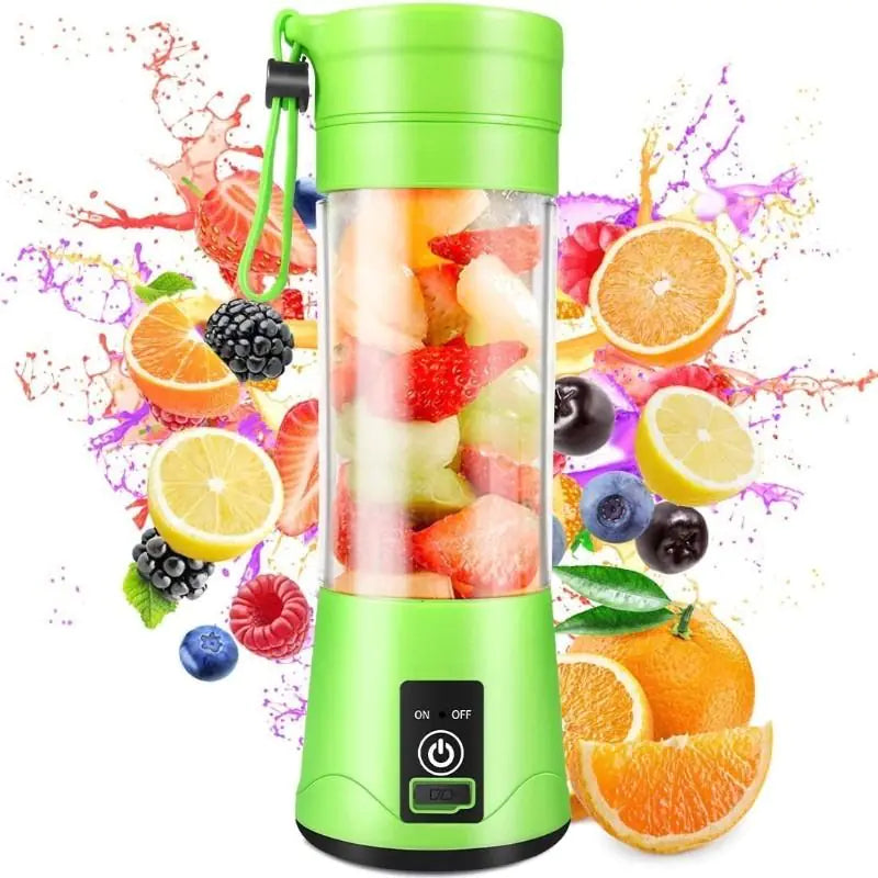 Portable USB Rechargeable Blender Cup 380ml for Smoothies & Travel