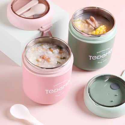 Insulated Stainless Steel Lunch Box and Drinking Cup Set